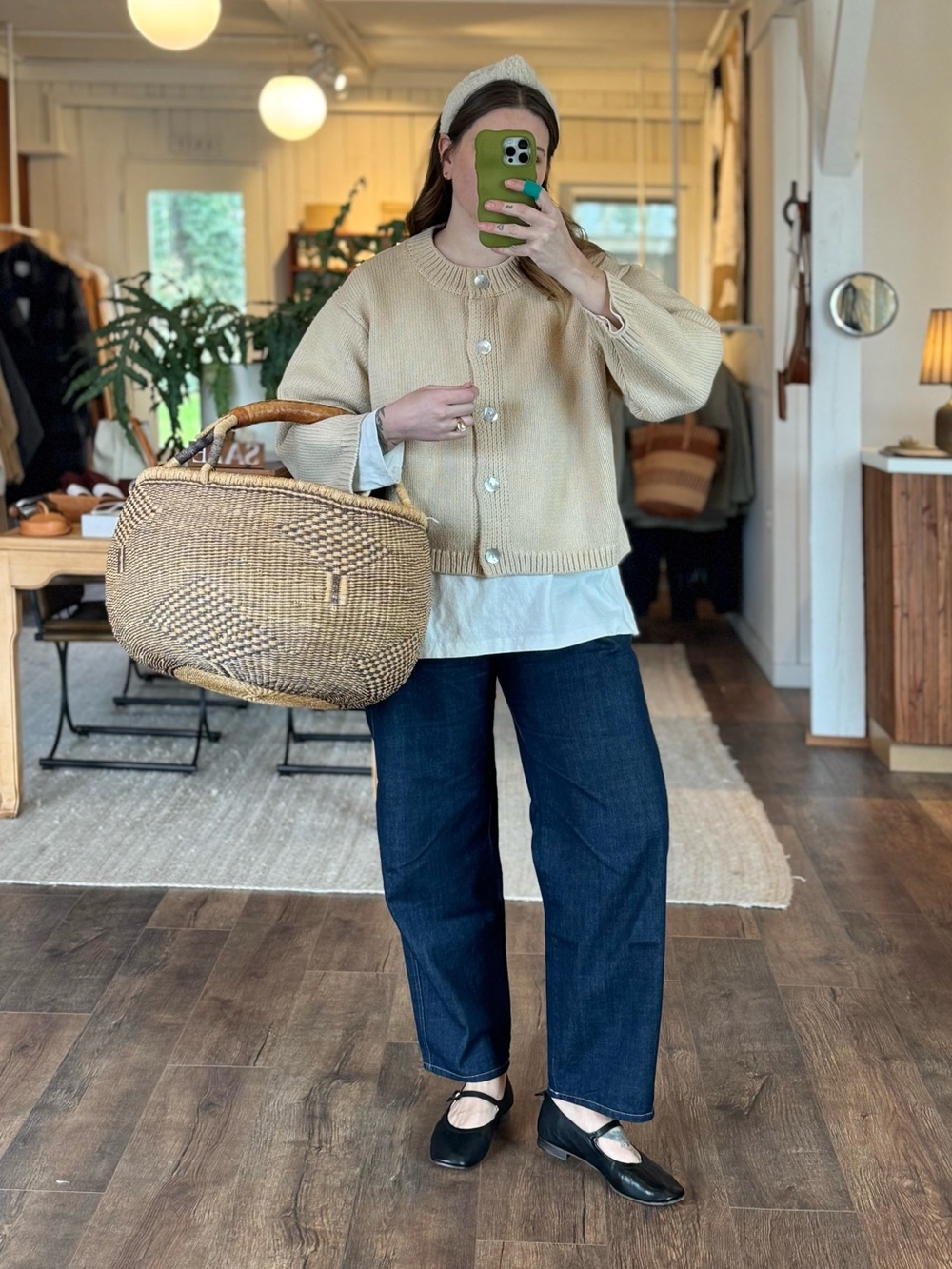 Micaela Greg Panel Jean in Dark Indigo XL